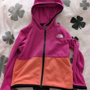 The North Face Kids' Pink and Orange Hoodie